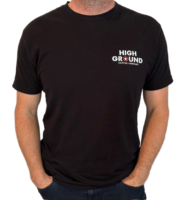 Black Shirt (White and Red logo)